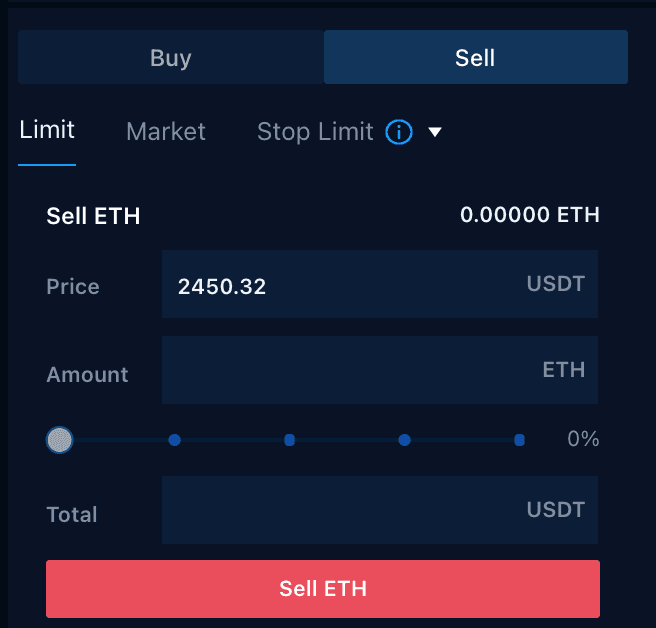 Ethereum market order