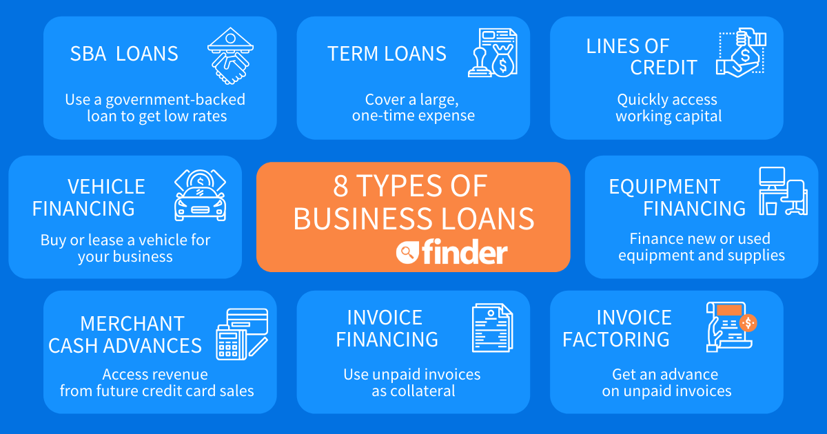 Business loan financing repayment options comparison