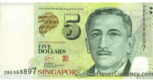 5 Singaporean dollar
