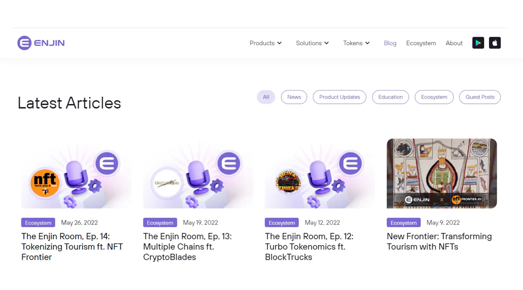 Enjin.io Последние статьи