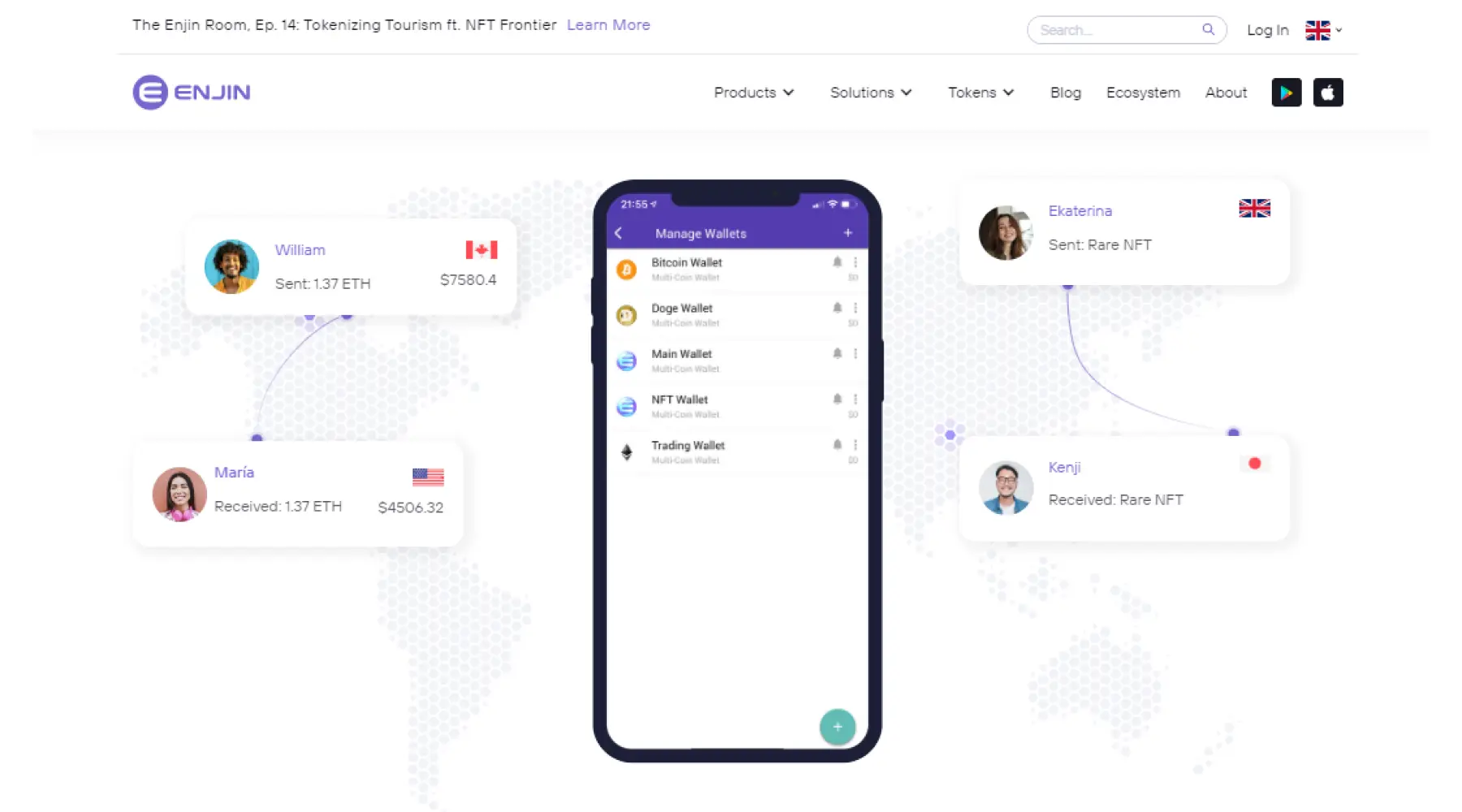 Кошельки Enjin.io