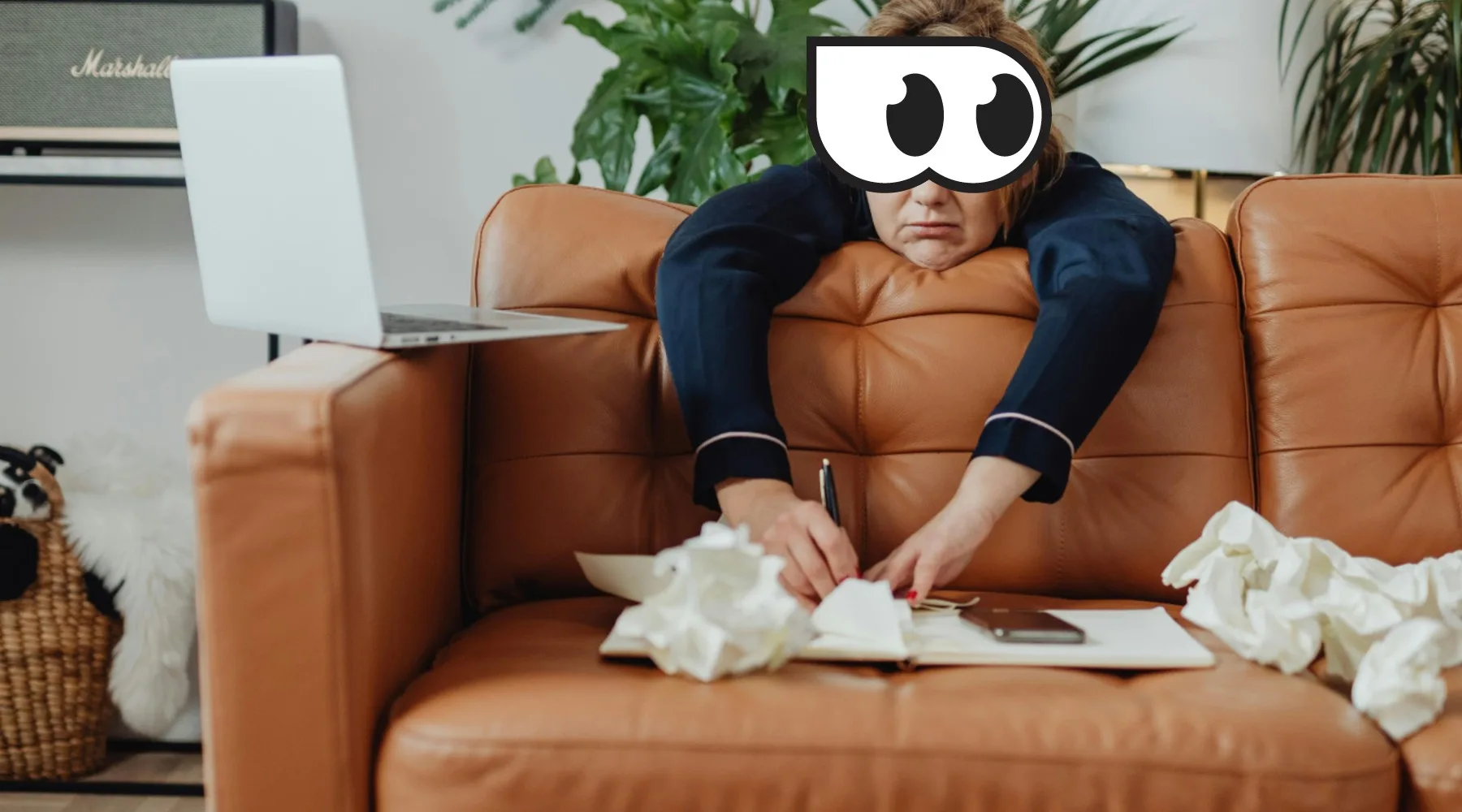 Woman looking unhappy