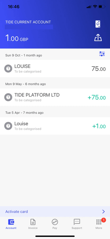 Tide Client Tide business account review | Fees & features