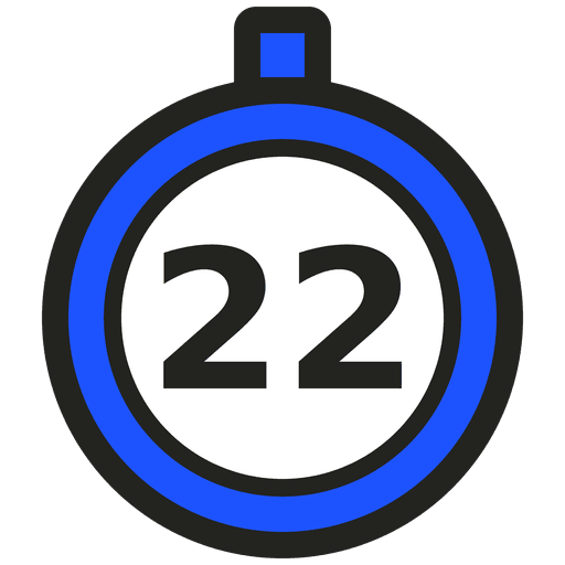 Stopwatch with 22 in the middle