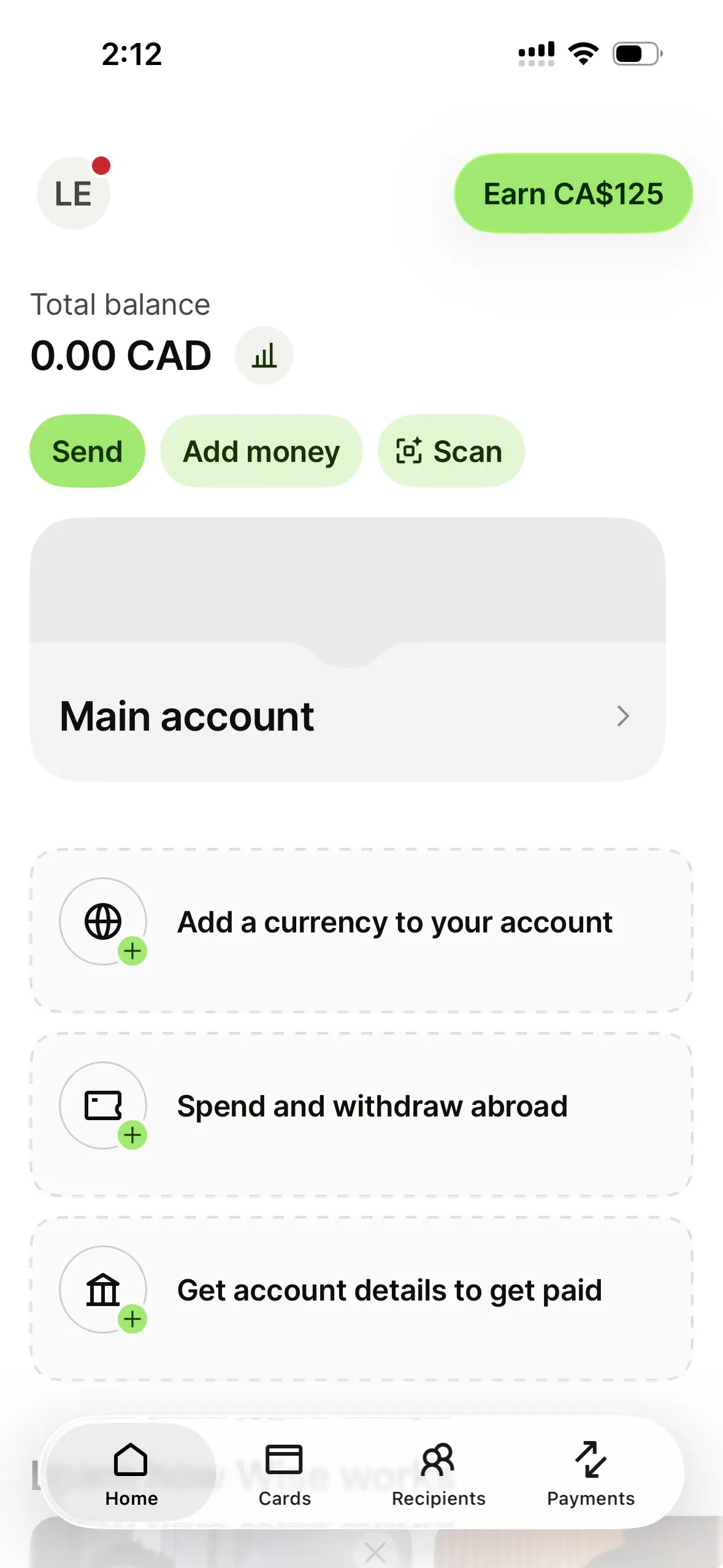 Image: Finder Preview of the Wise app