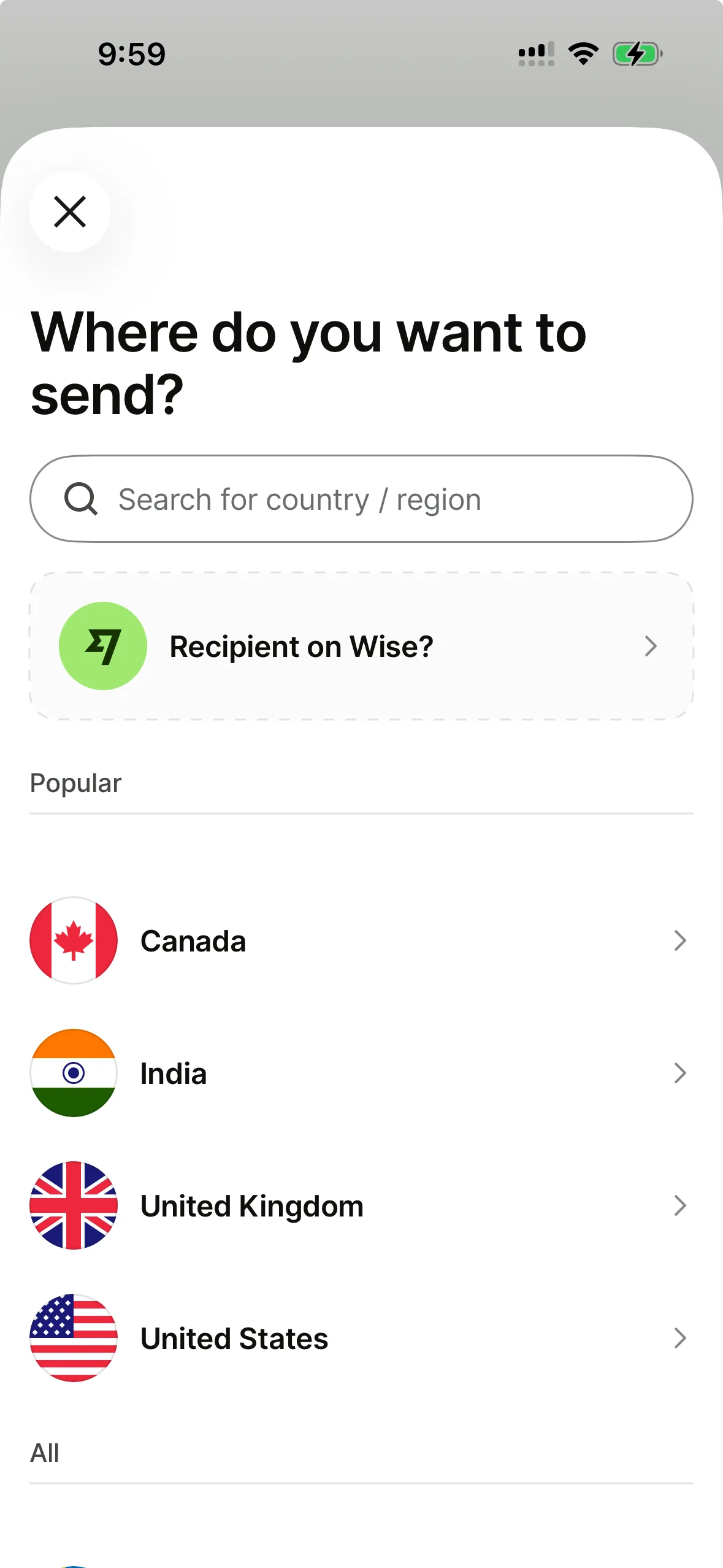 Image: Finder Preview of the Wise app