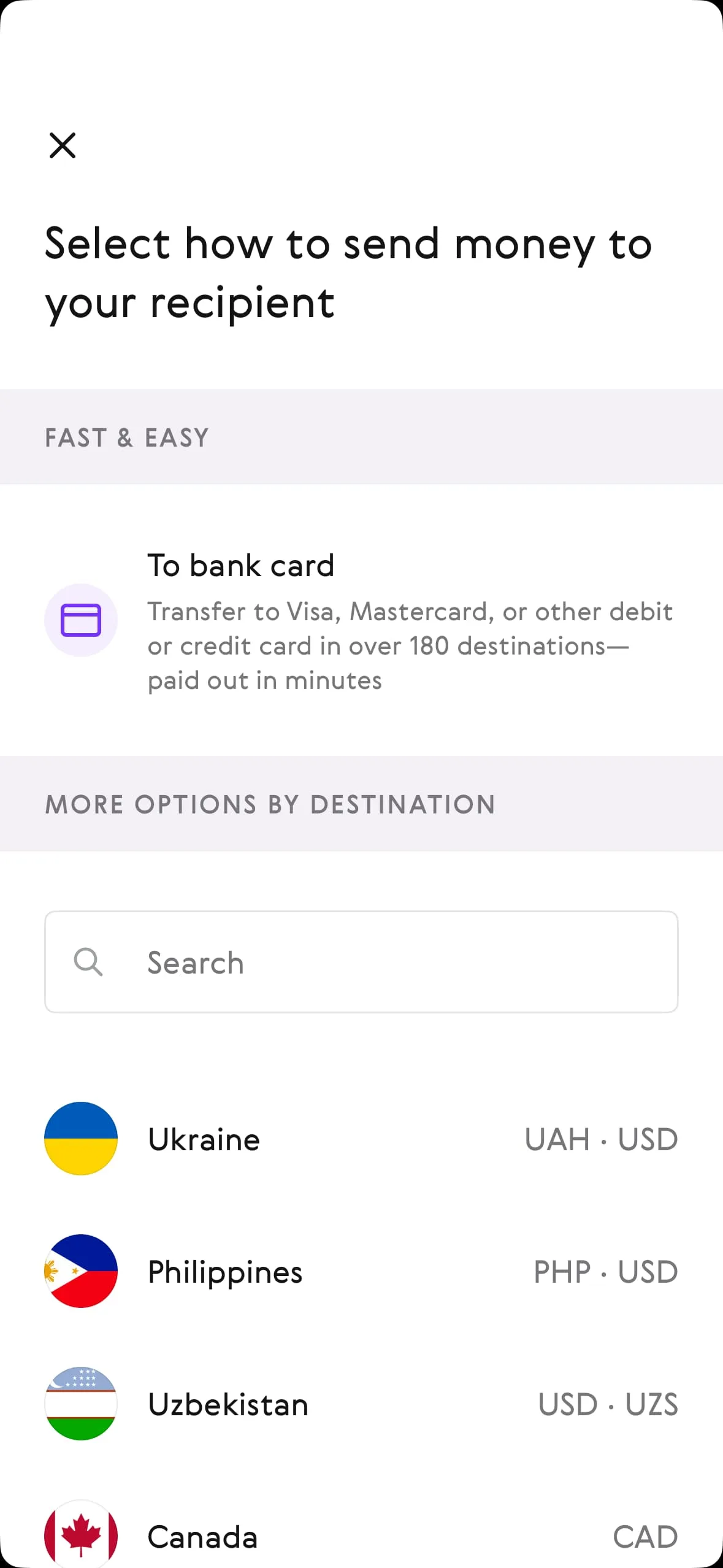 Image: Google Play Paysend Android app