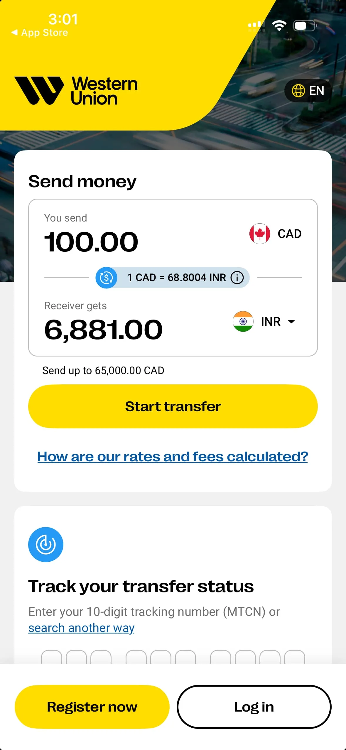 Image: Google Play Western union android app
