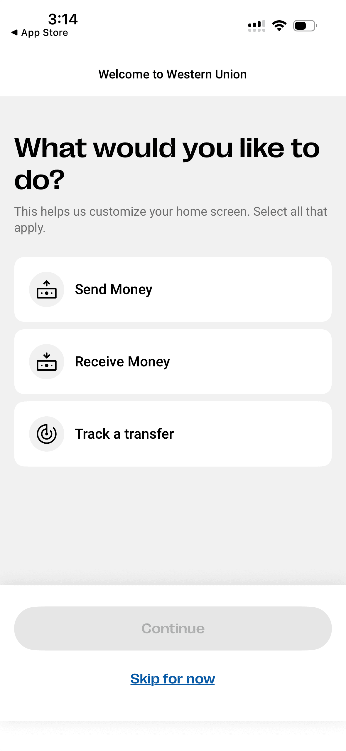 Western Union Screenshot 2