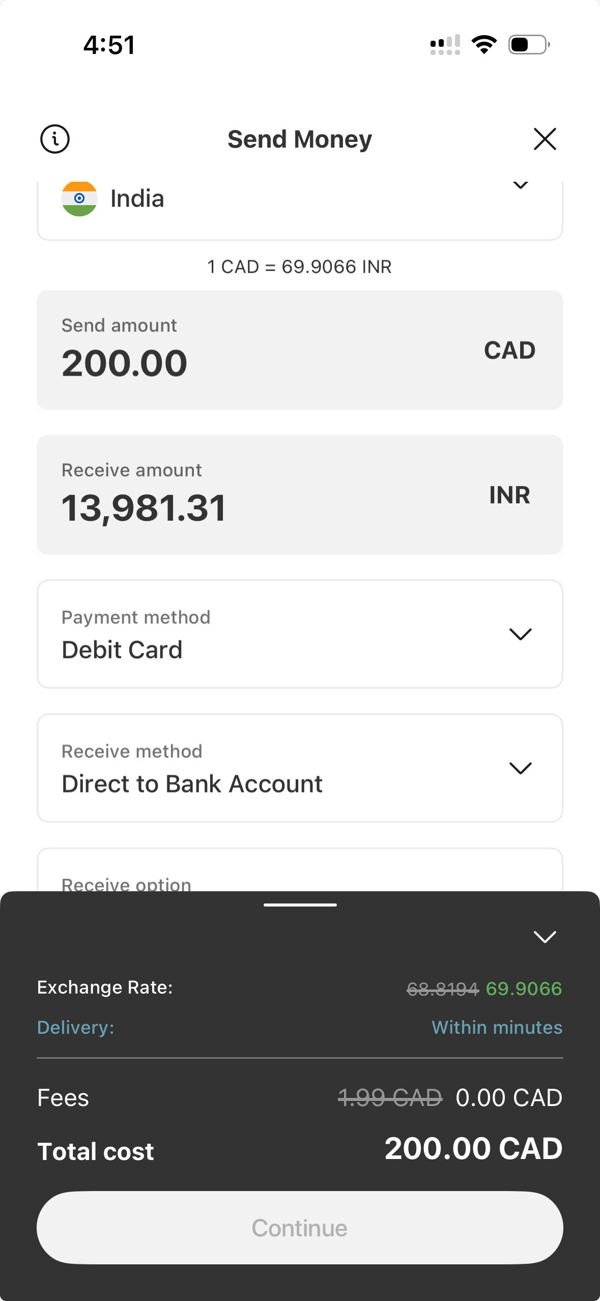 Moneygram screenshot 