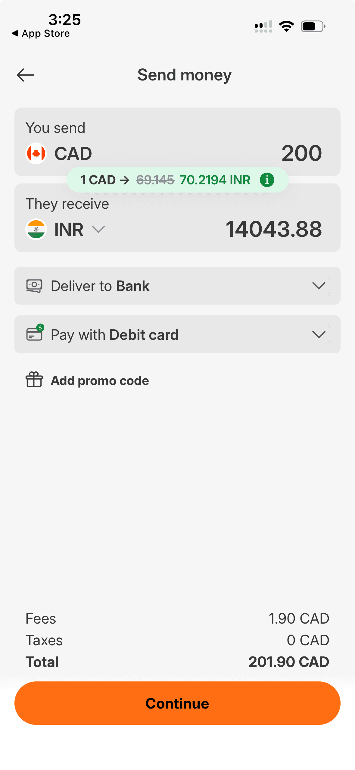 Ria app screenshot