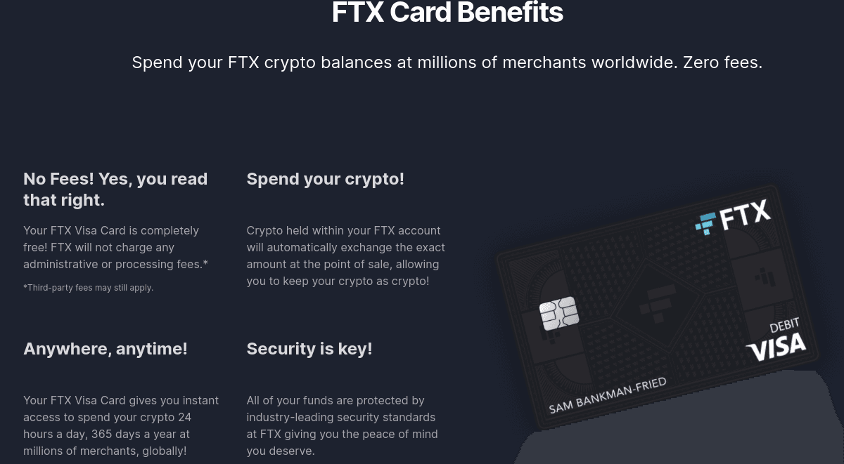 FTX card benefits