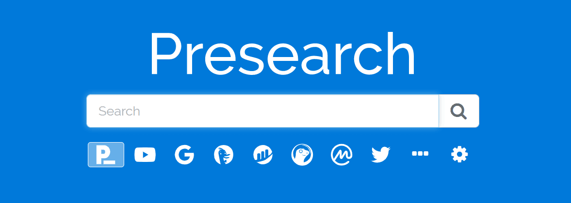 Presearch search engine