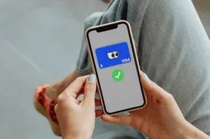 Finder Visa card on phone