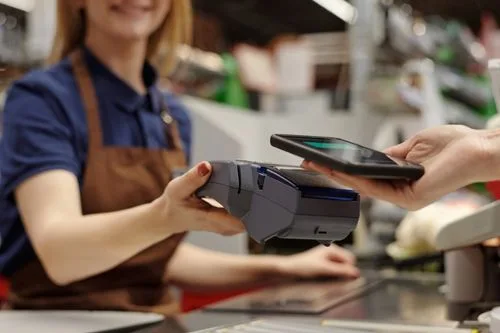 Cashier at a grocery store