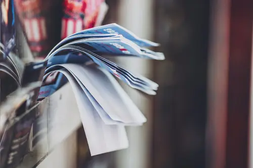 Picture ofa stack of flyers