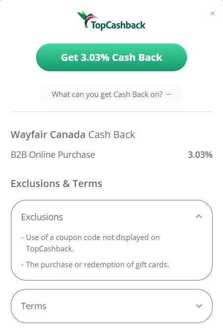 TopCashback Screenshoot