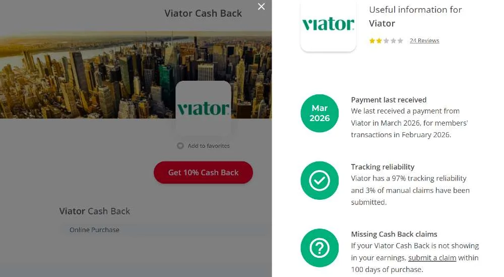 TopCashback screenshot