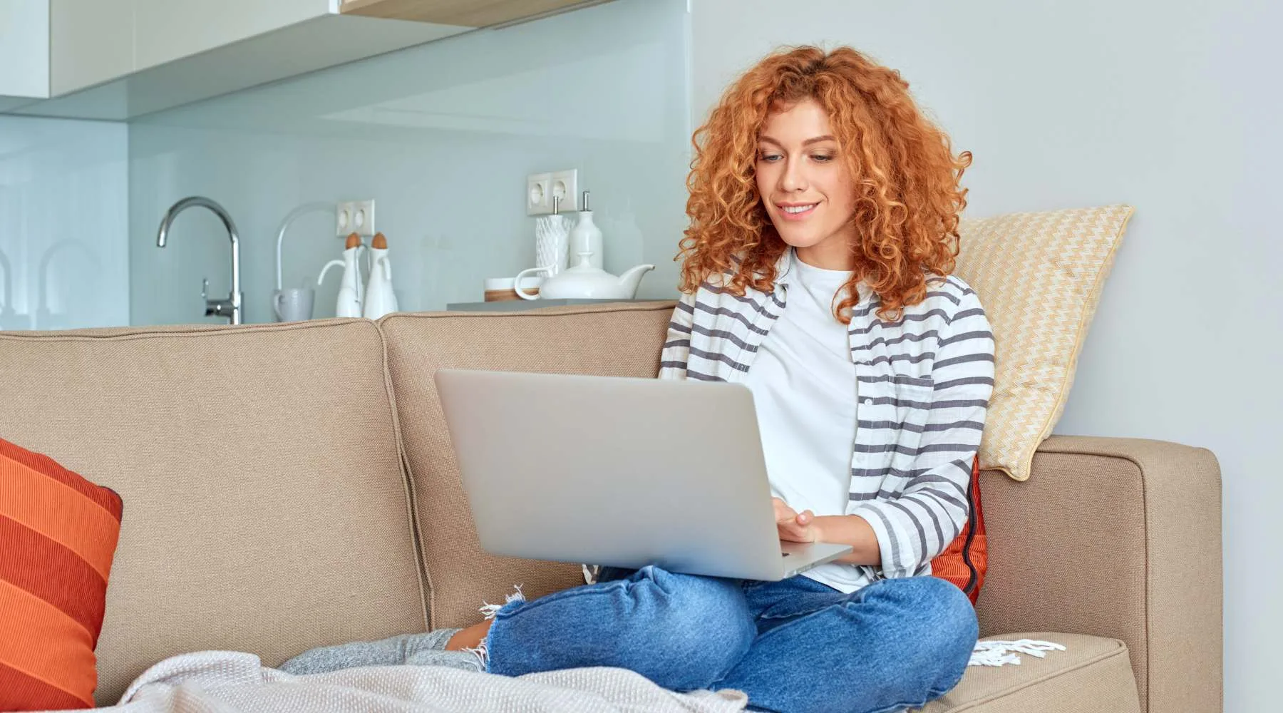 Woman Working At Home