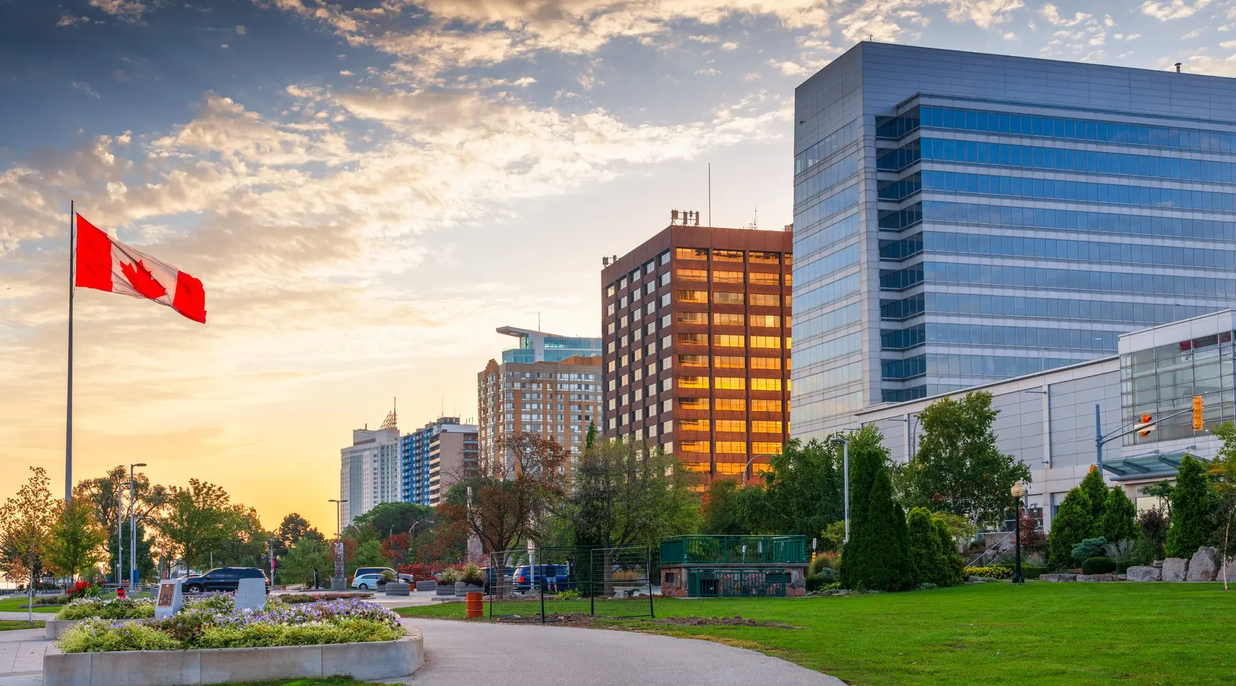 Windsor skyline at dawn