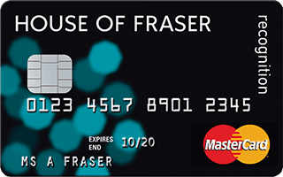 House of Fraser Recognition Mastercard review