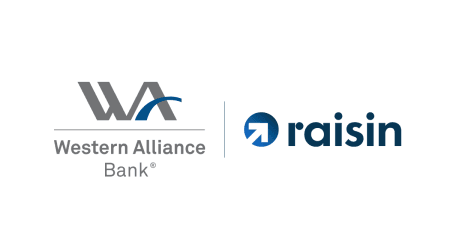 Western Alliance Bank 12 months CDs through Raisin logo